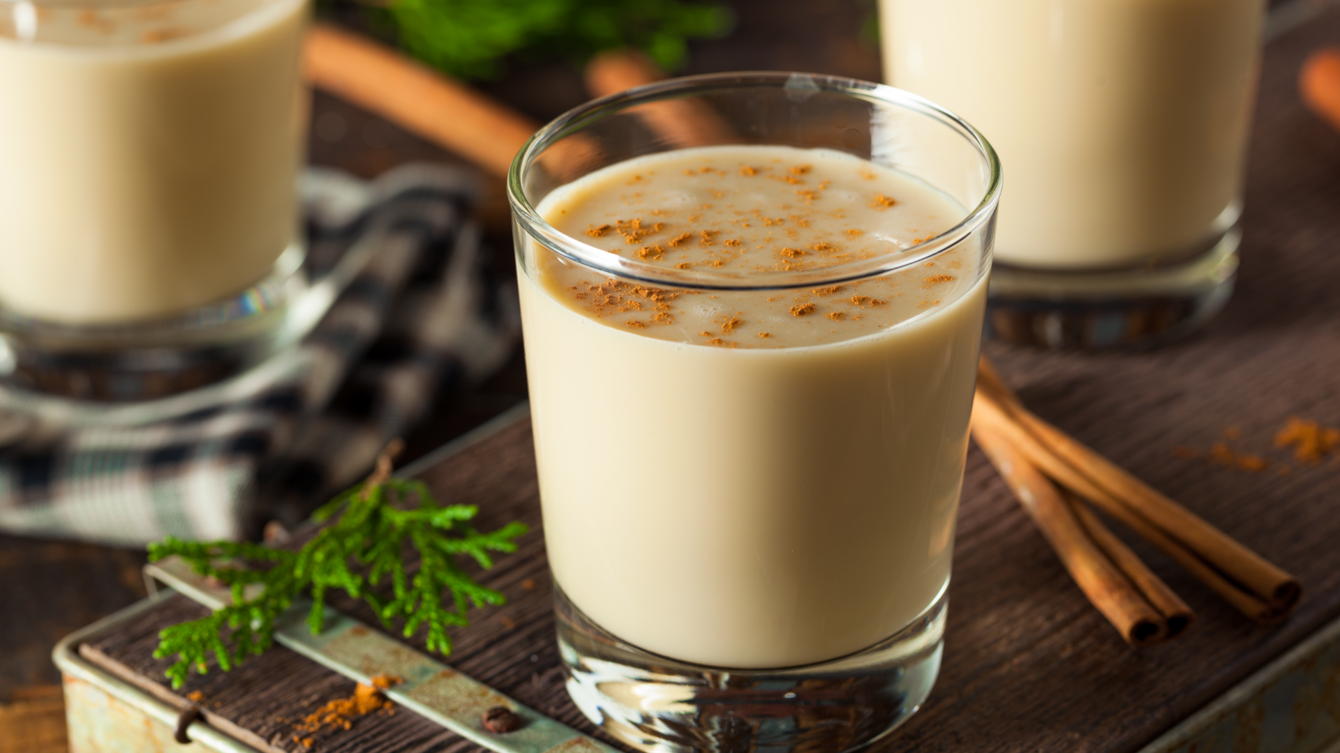 Chai nog is among the festive holiday cocktails.